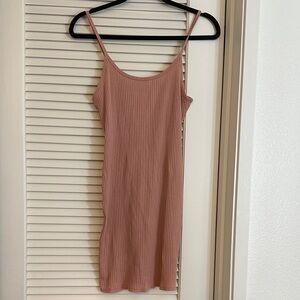Wild Fable dusty Pink Ribbed Dress